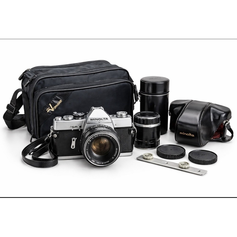 Minolta SR-7 35mm SLR Film Camera w/ Rokkor-PF 58mm f/1.4 Lens